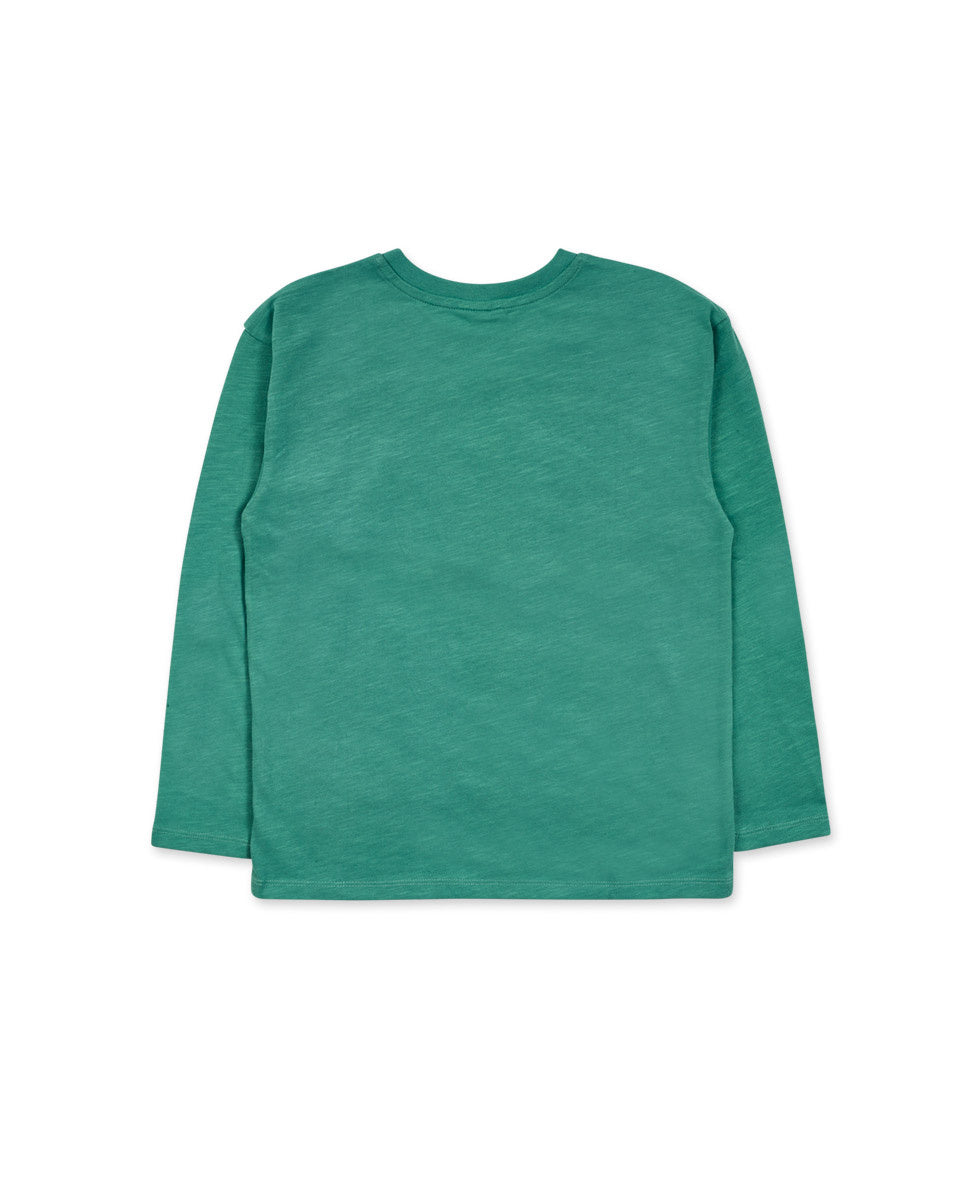 Camiseta punto verde niño New Era