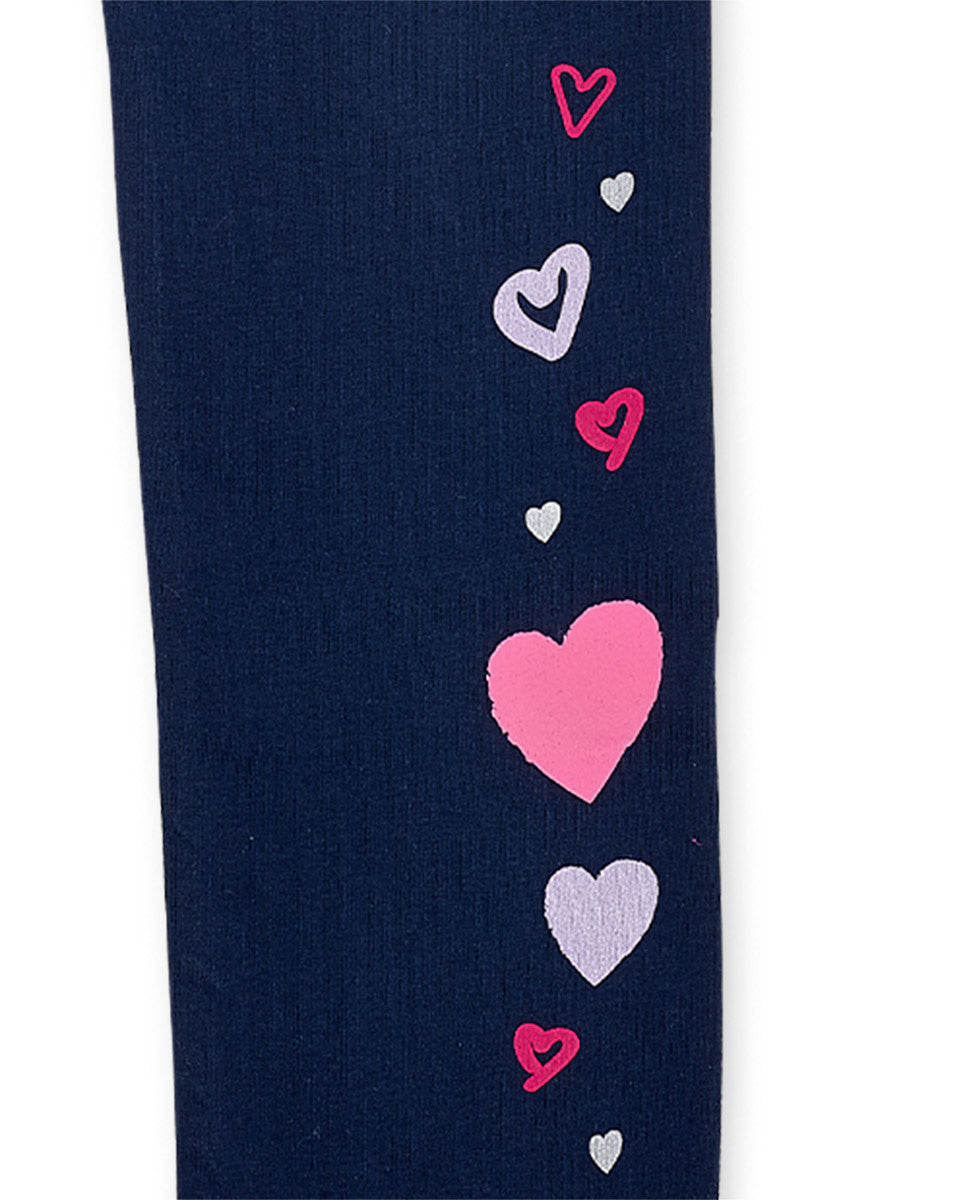 Conjunto felpa punto fucsia azul niña Fav Things