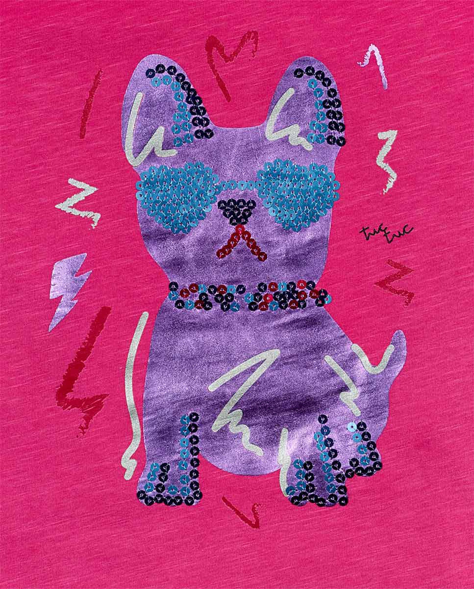 Camiseta punto rosa niña Fav Things