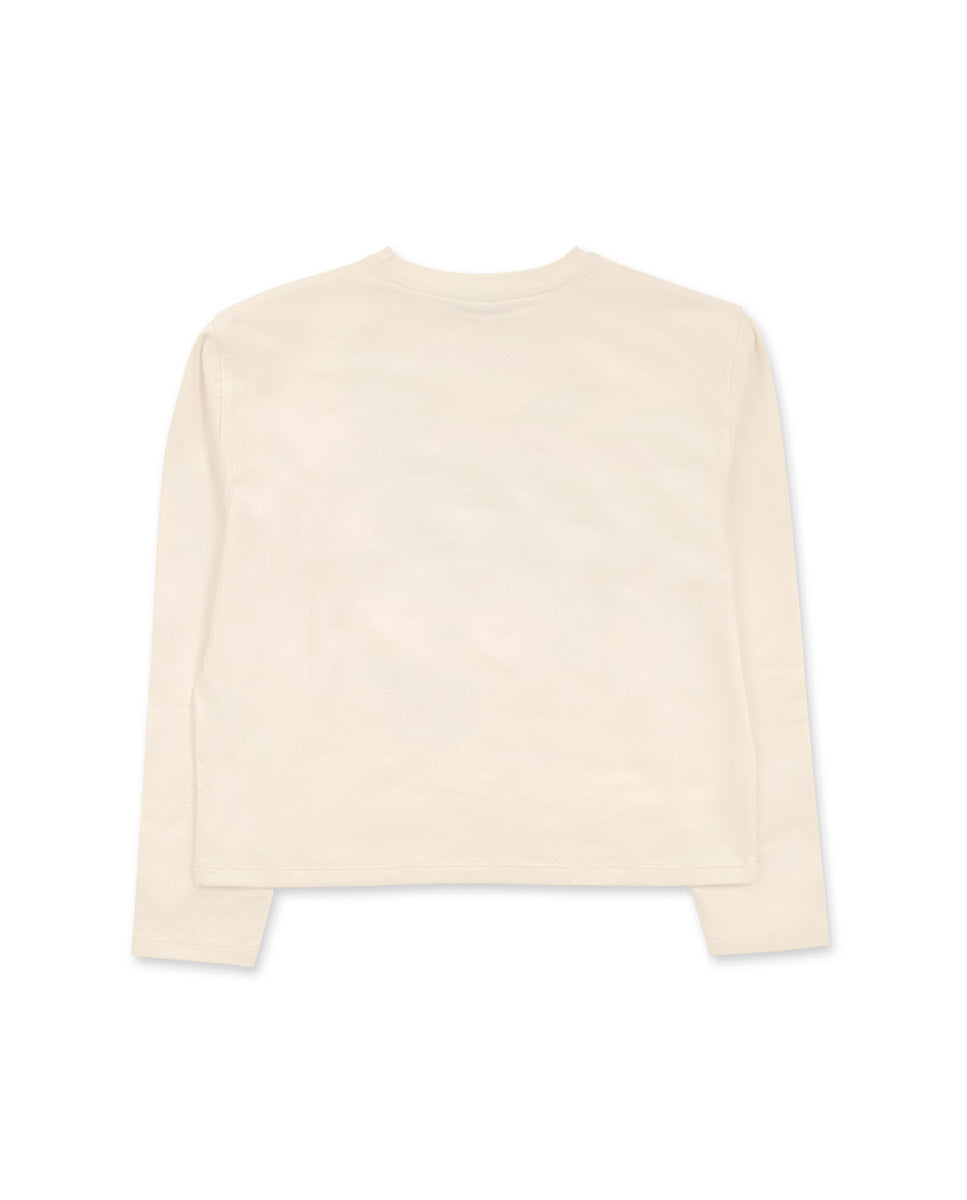 Camiseta punto blanco niña Fav Things