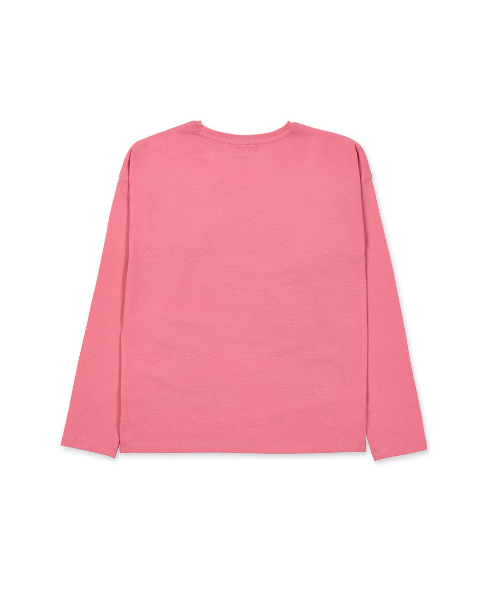 Camiseta punto rosa niña Natural Planet