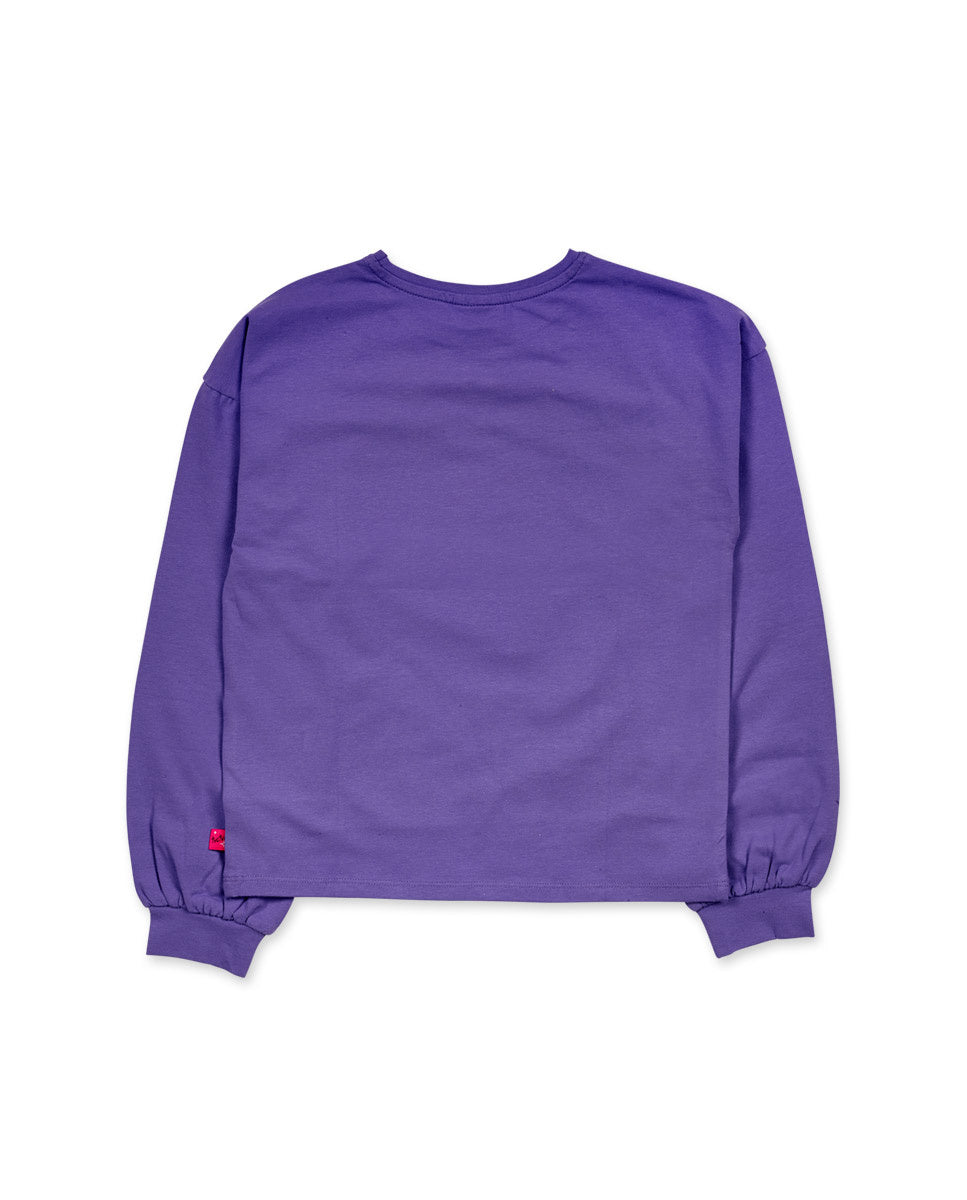Camiseta punto lila niña K-Pop