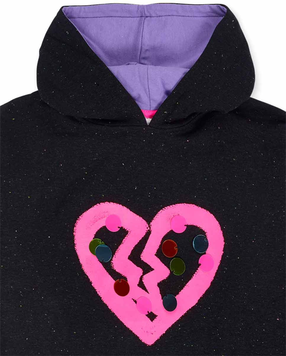 Conjunto felpa negro niña K-Pop