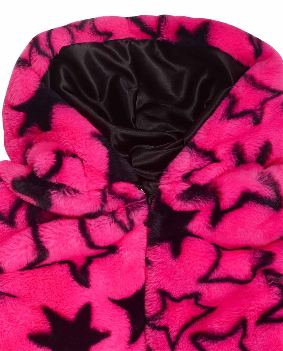 Parka pelo rosa niña K-Pop