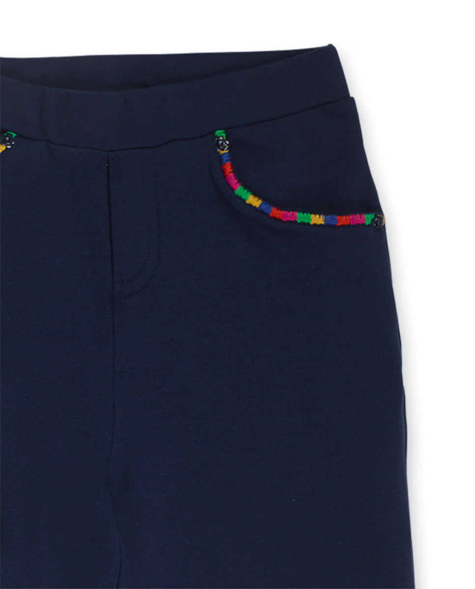 Conjunto felpa punto azul niña Wild Flower