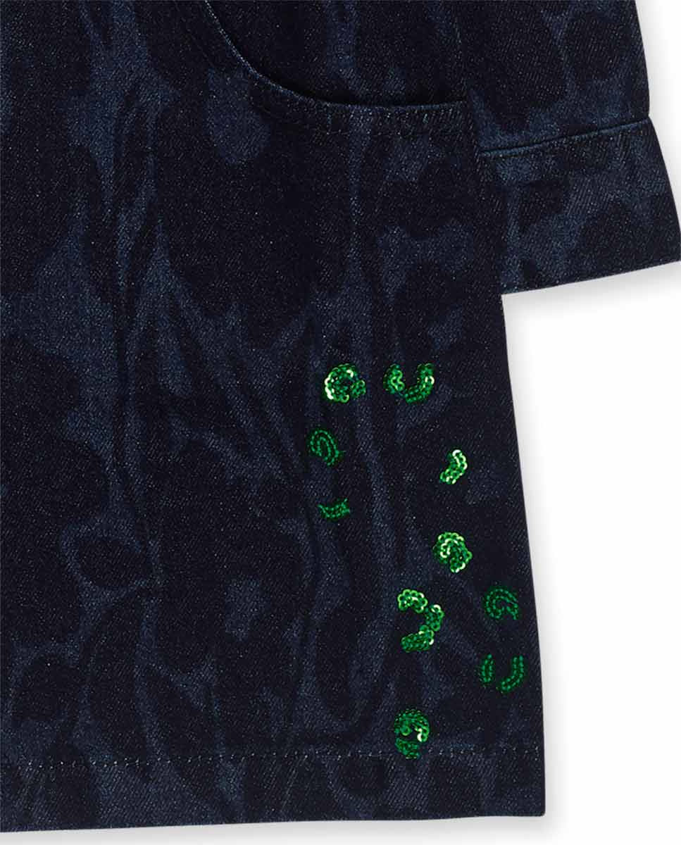 Vestido denim azul niña Wild Flower