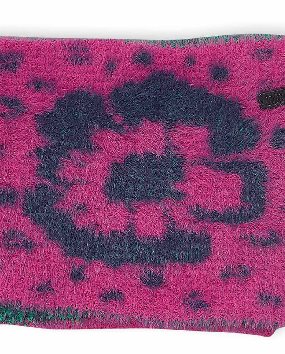 Gorro y bufanda tricot rosa niña Wild Flower