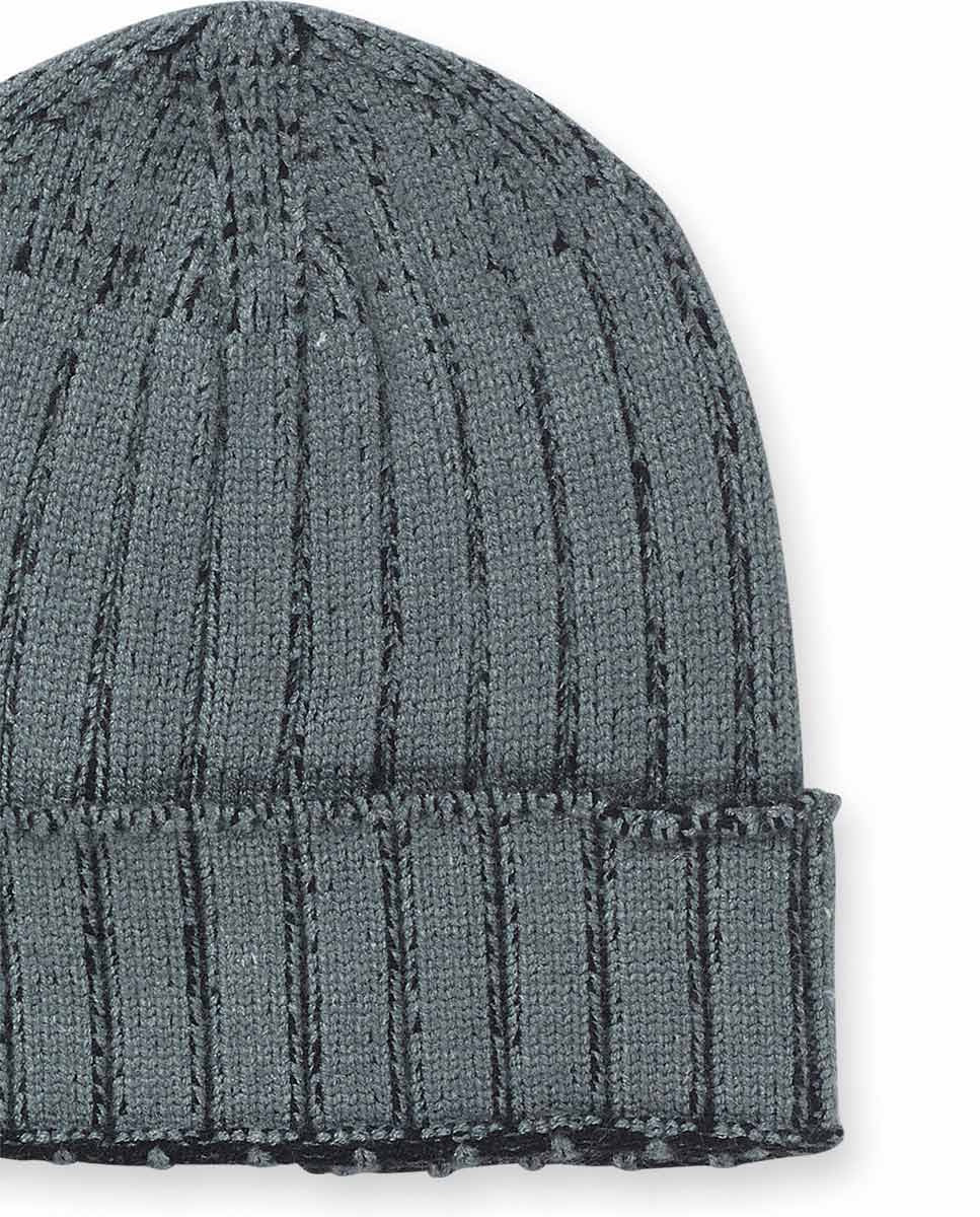 Gorro y bunfanda punto gris niño Alterverse