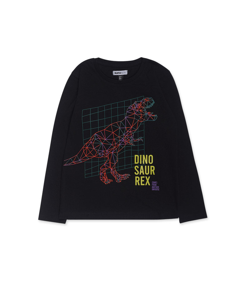 Camiseta punto negro niño Alterverse