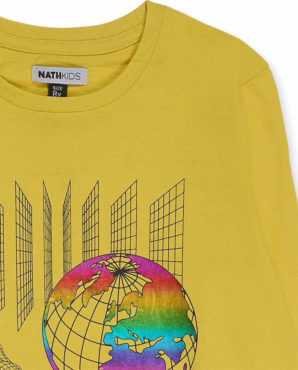 Camiseta punto amarillo niño Alterverse