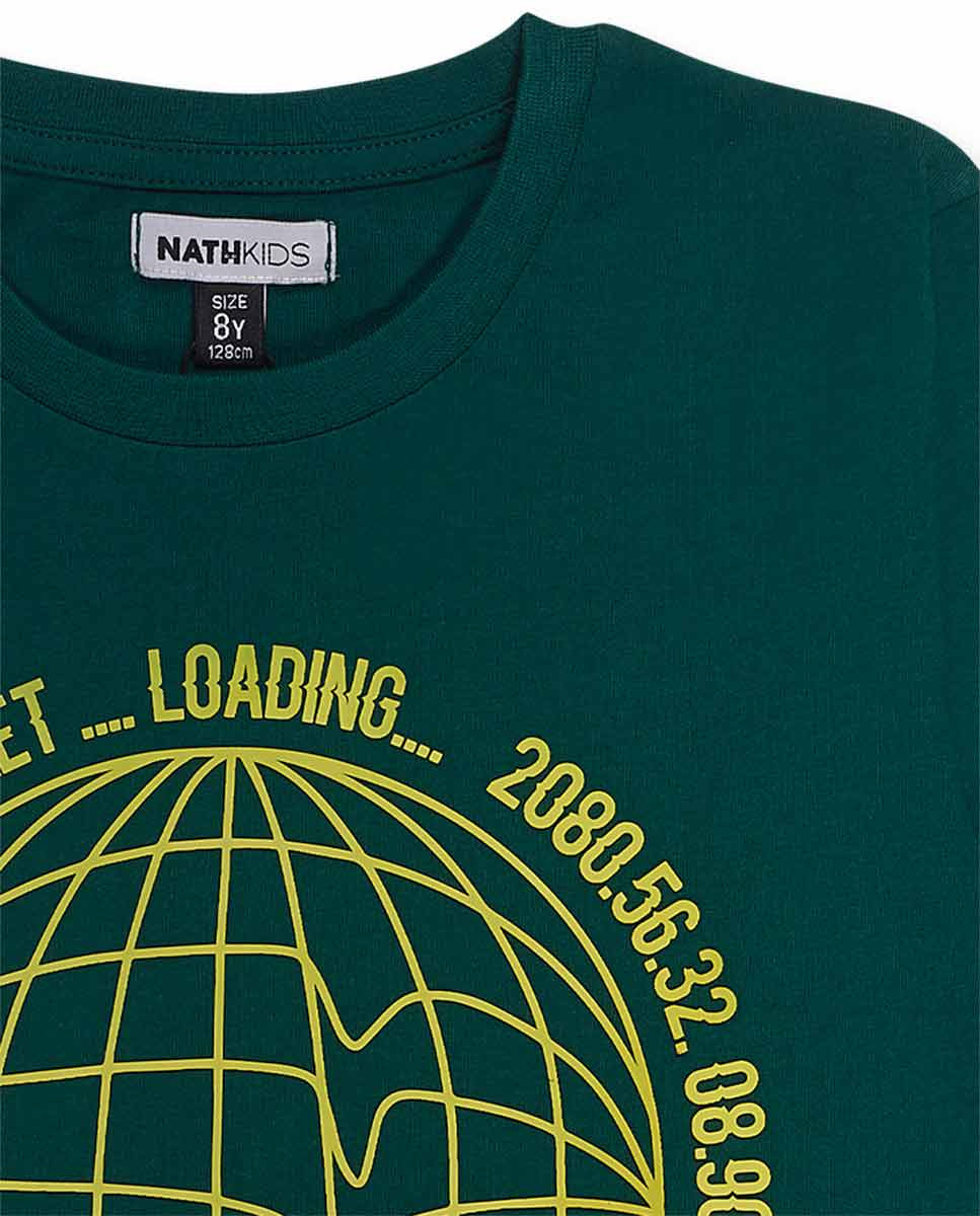 Camiseta punto verde niño Alterverse