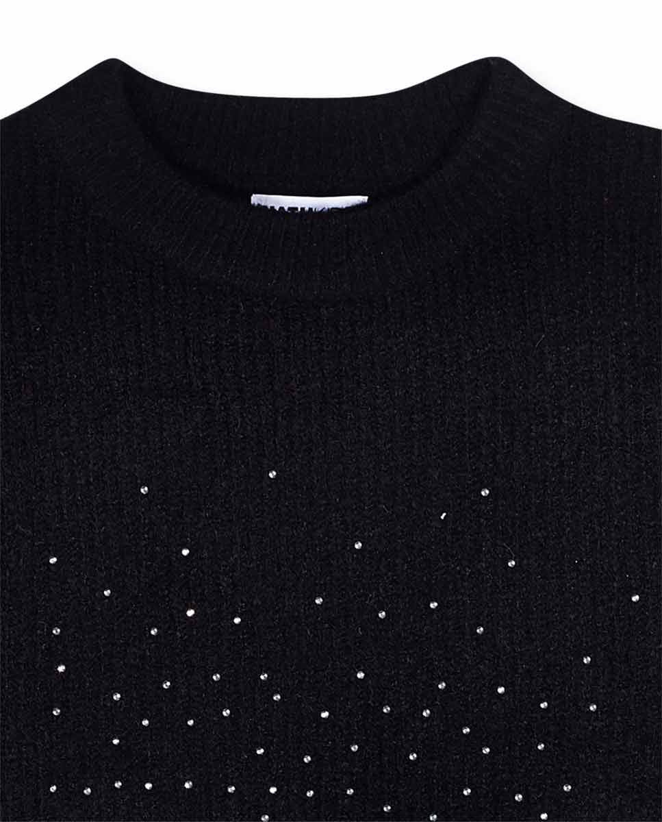 Jersey tricot negro niña Dark Romance