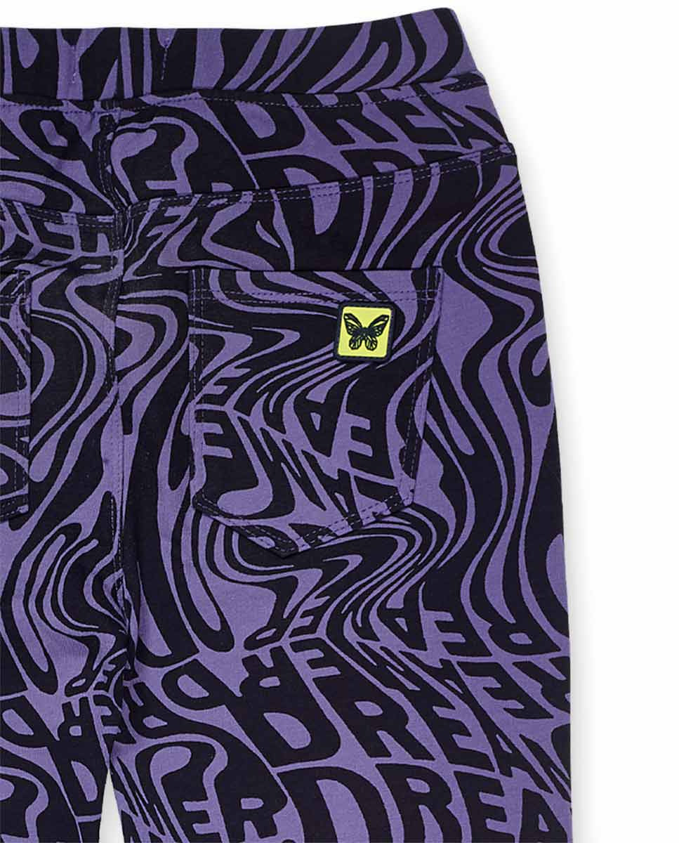 Legging punto lila niña Digital Dreamer