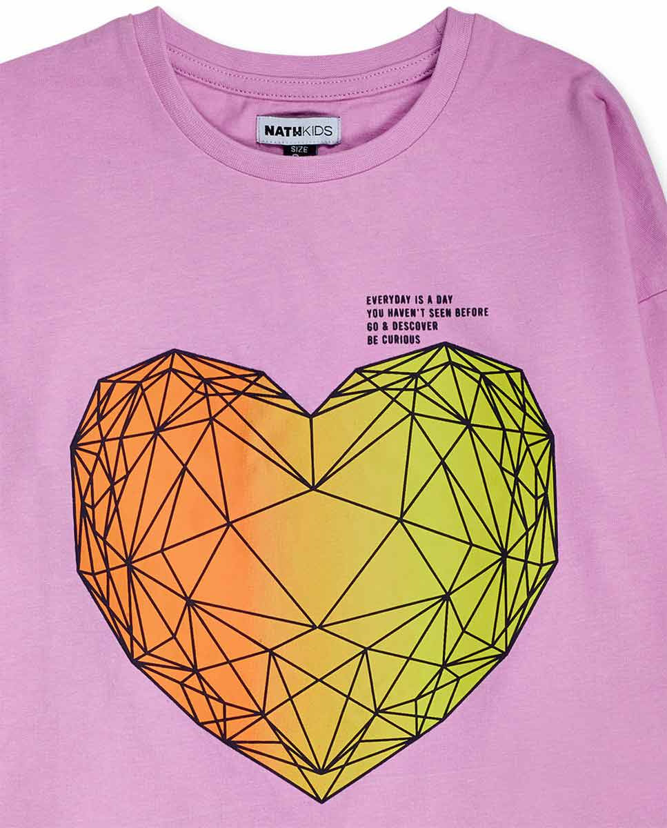 Camiseta punto rosa niña Digital Dreamer