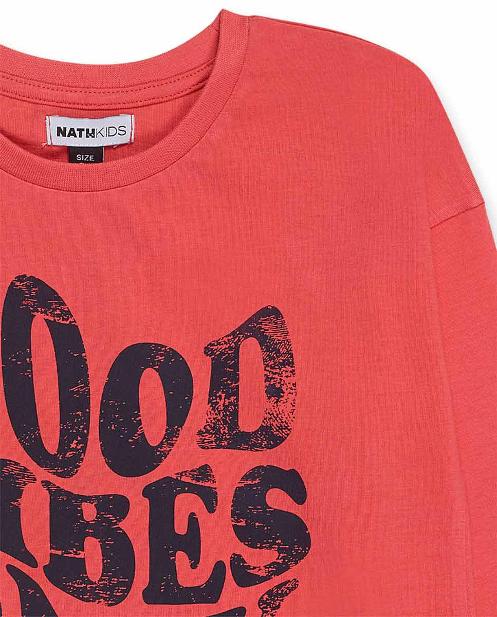 Camiseta punto salmon niña Funky Mood