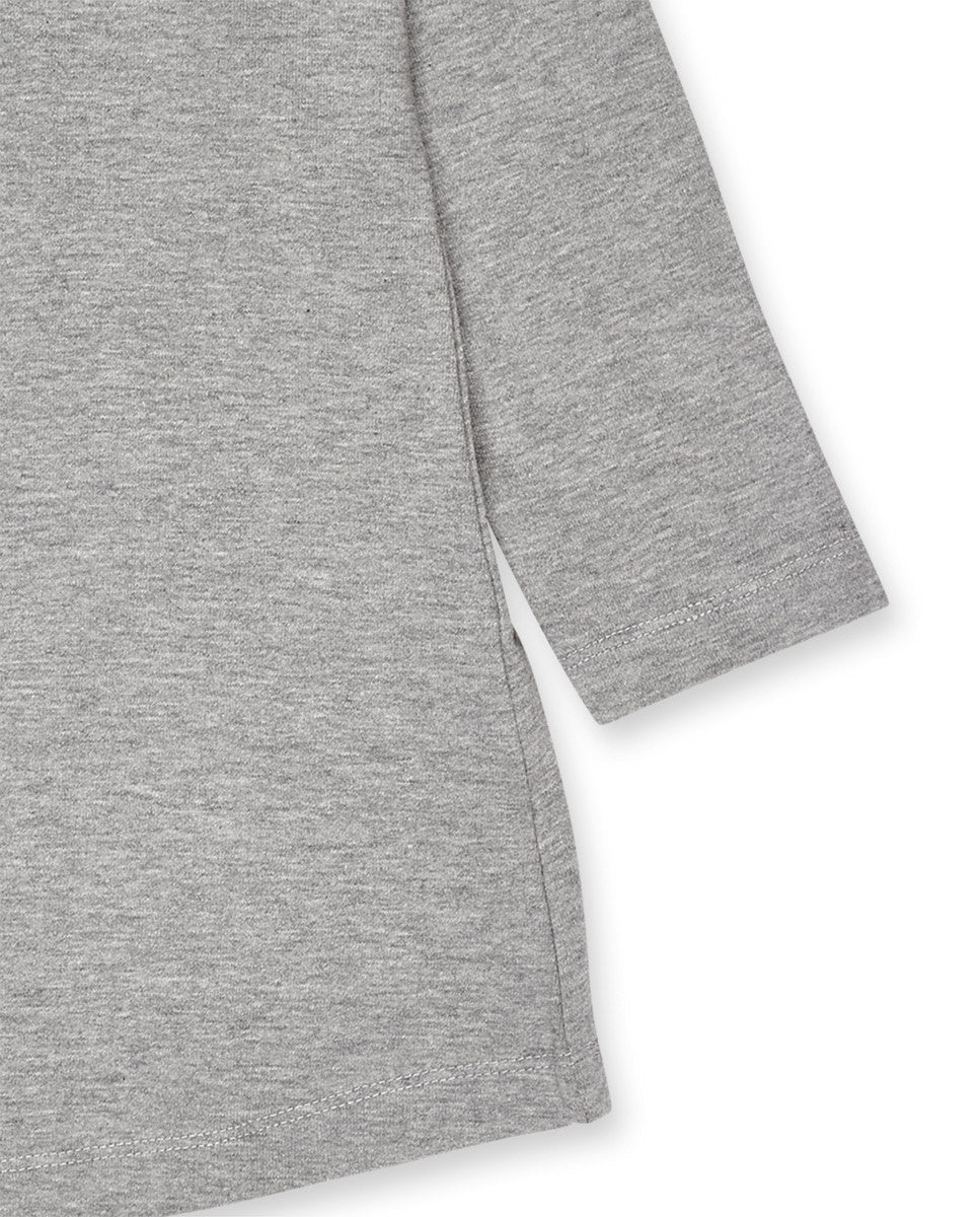 Vestido punto gris niña Love to Learn