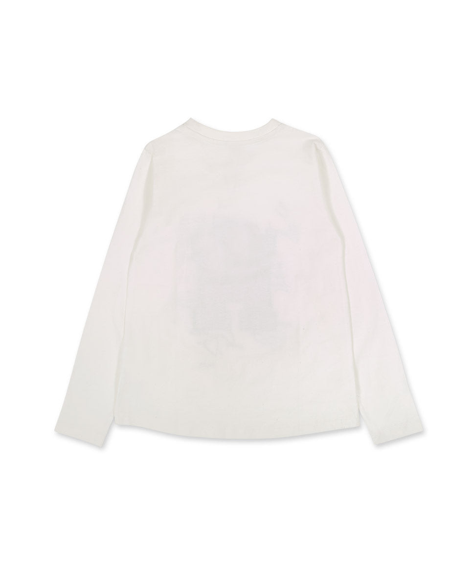 Camiseta punto blanco niña Love to Learn