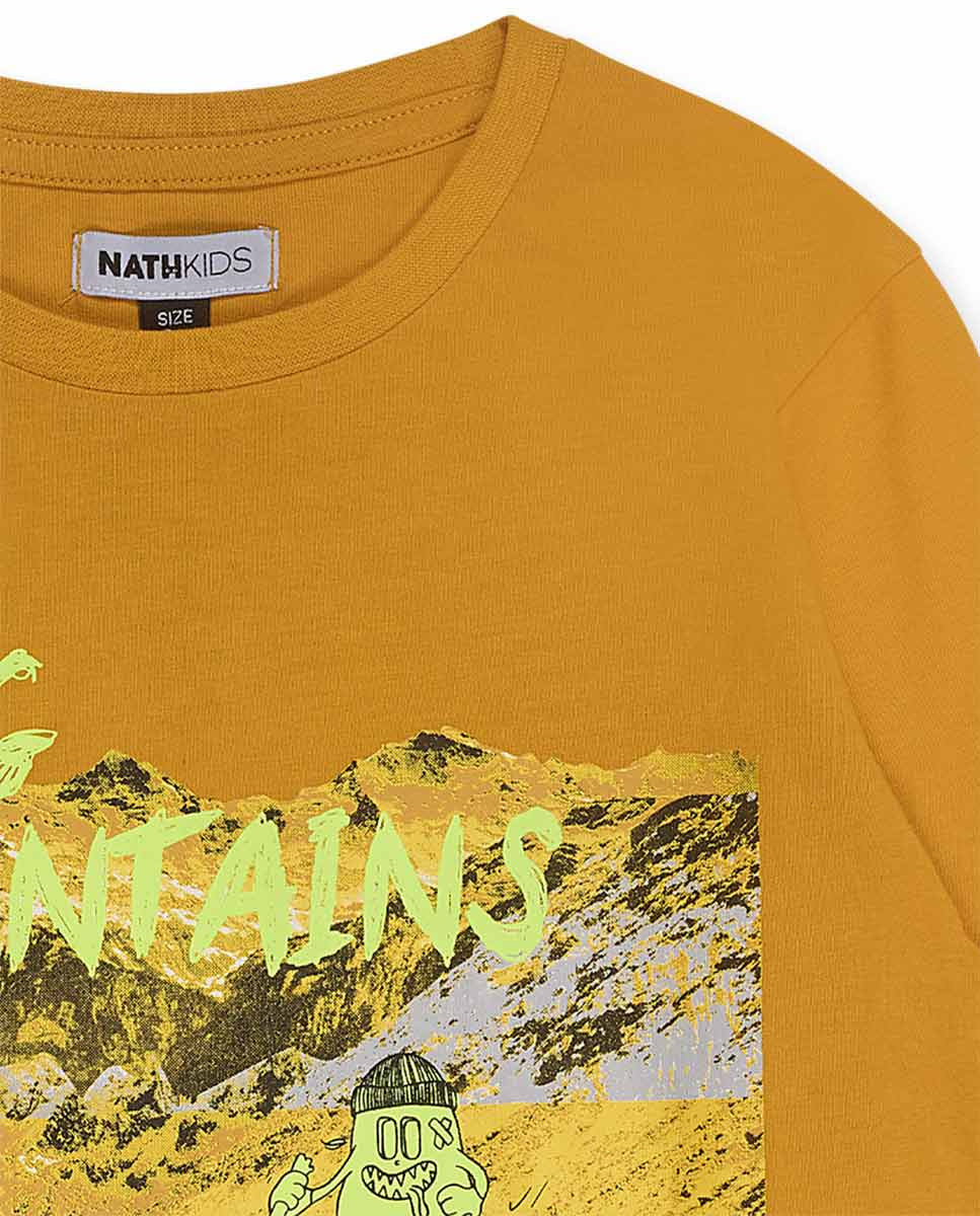 Camiseta punto amarilla niño New Horitzons