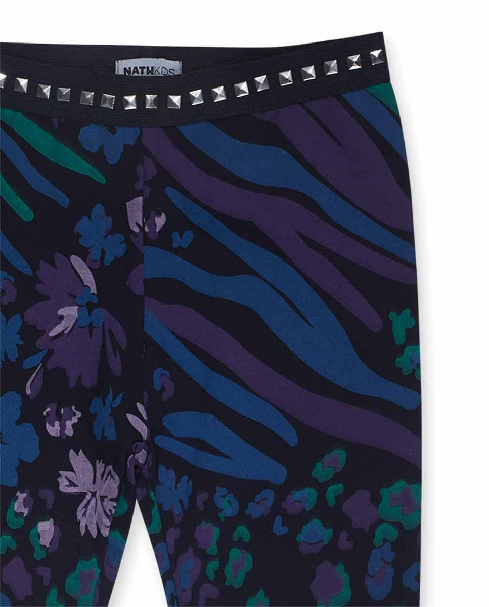 Legging punto estampado niña Nocturne