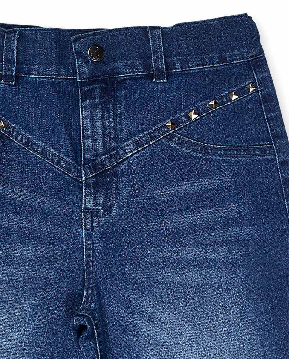 Pantalón plana azul niña Nocturne