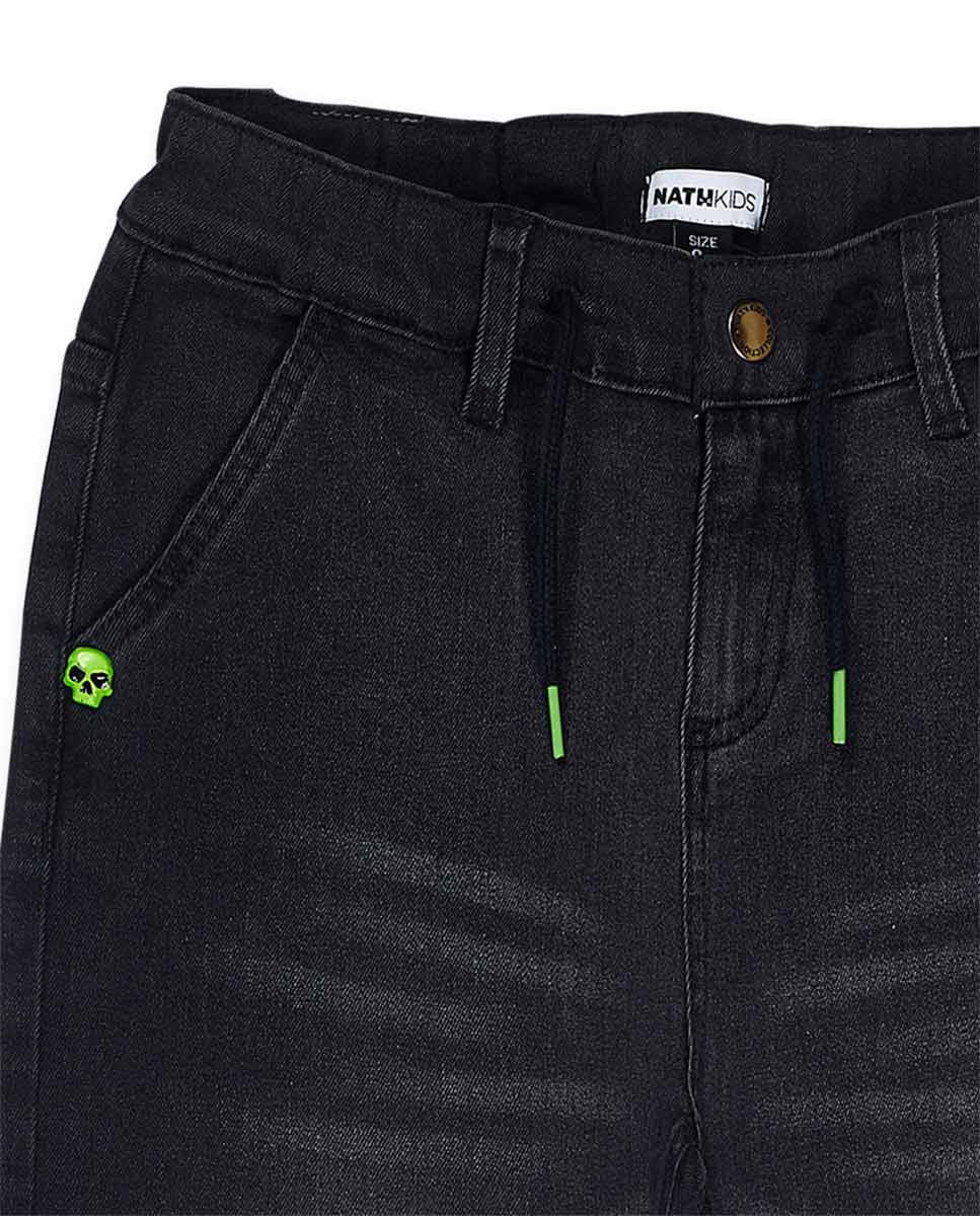 Pantalón plana negro niño SK8 Park