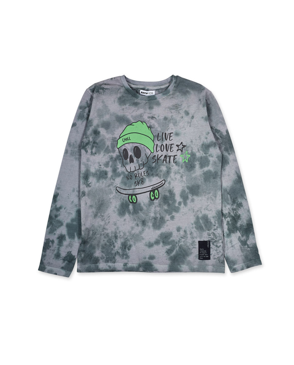 Camiseta punto gris niño SK8 Park
