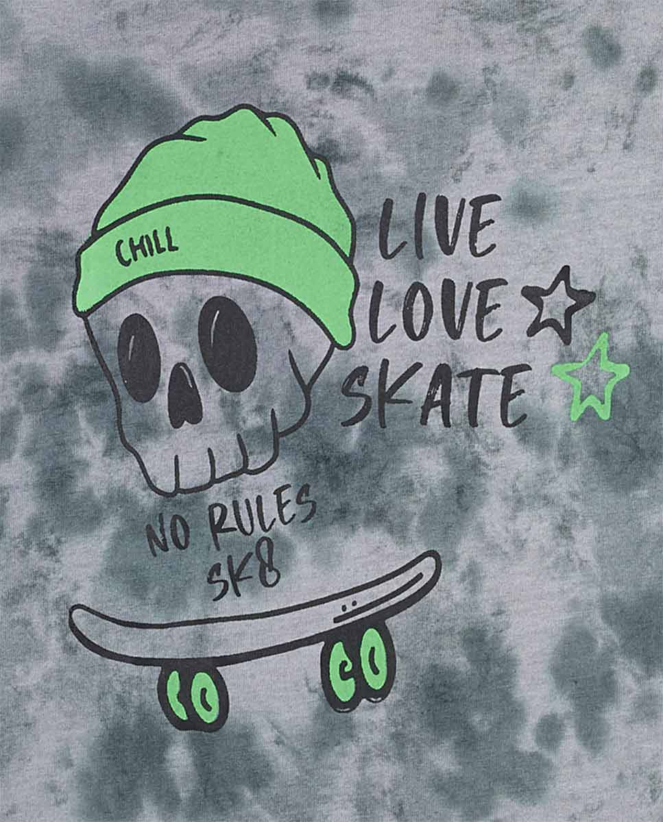 Camiseta punto gris niño SK8 Park