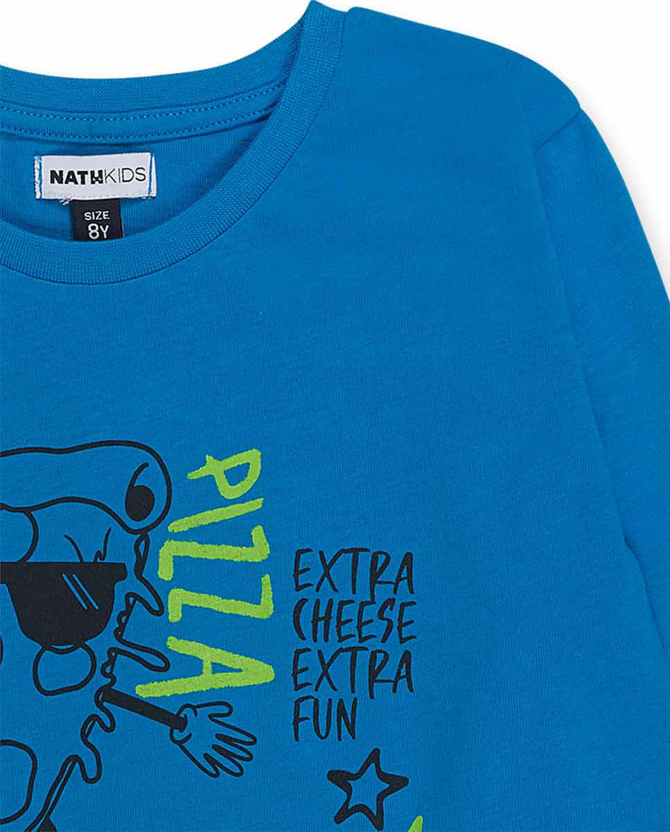 Camiseta punto azul niño SK8 Park