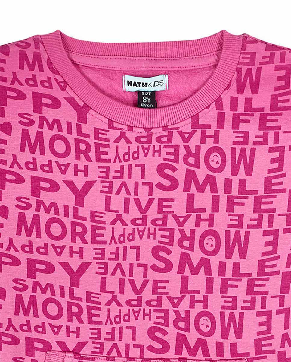 Vestido punto rosa niña The Happy World