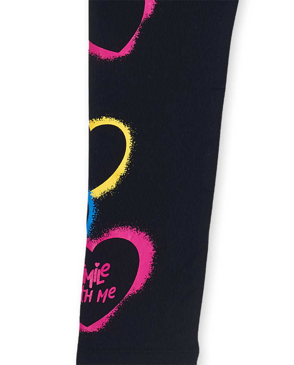 Legging punto negro niña The Happy World