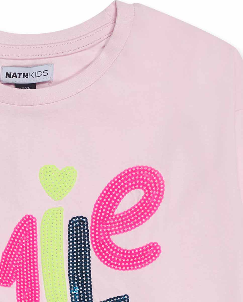 Camiseta punto rosa niña The Happy World