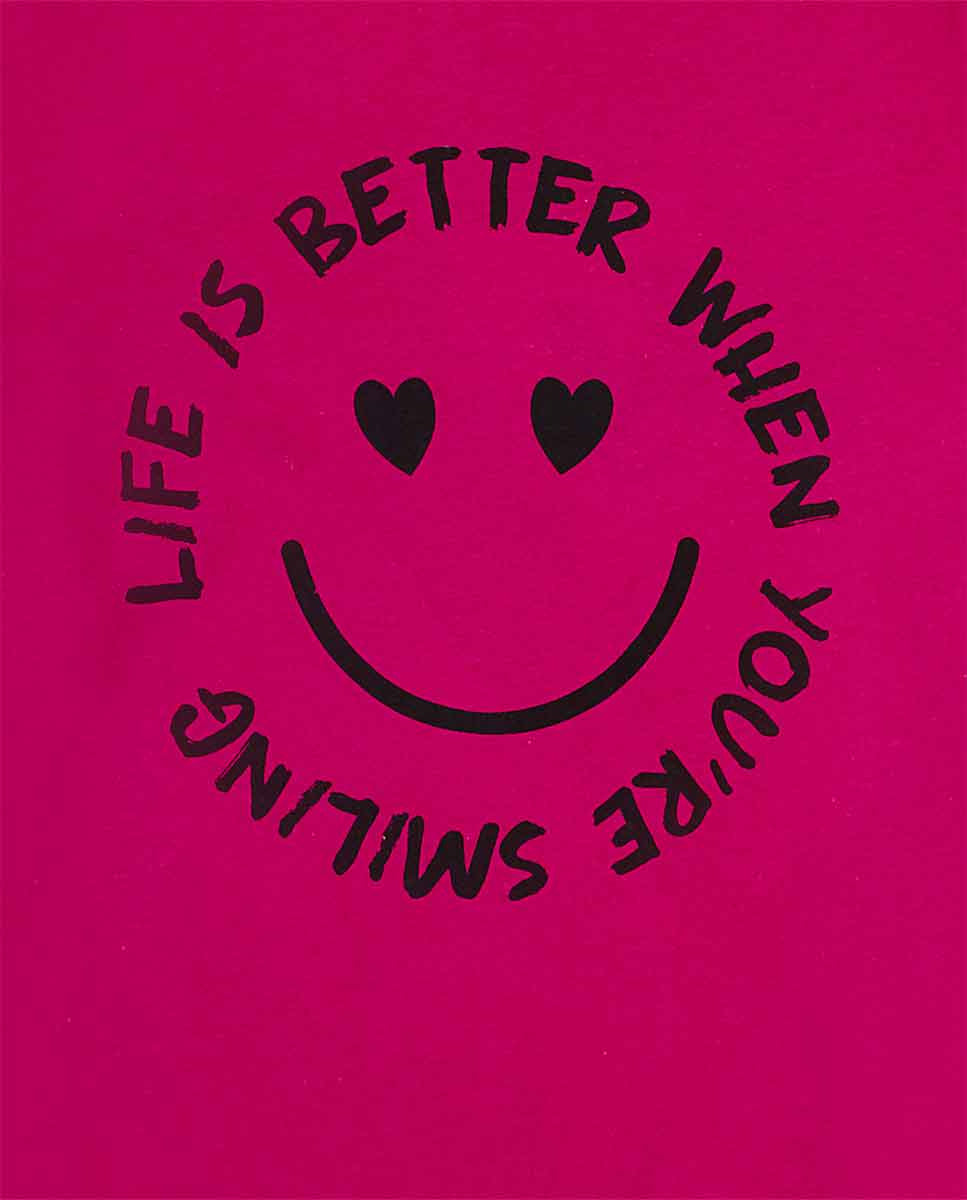Camiseta punto rosa niña colección The Happy World