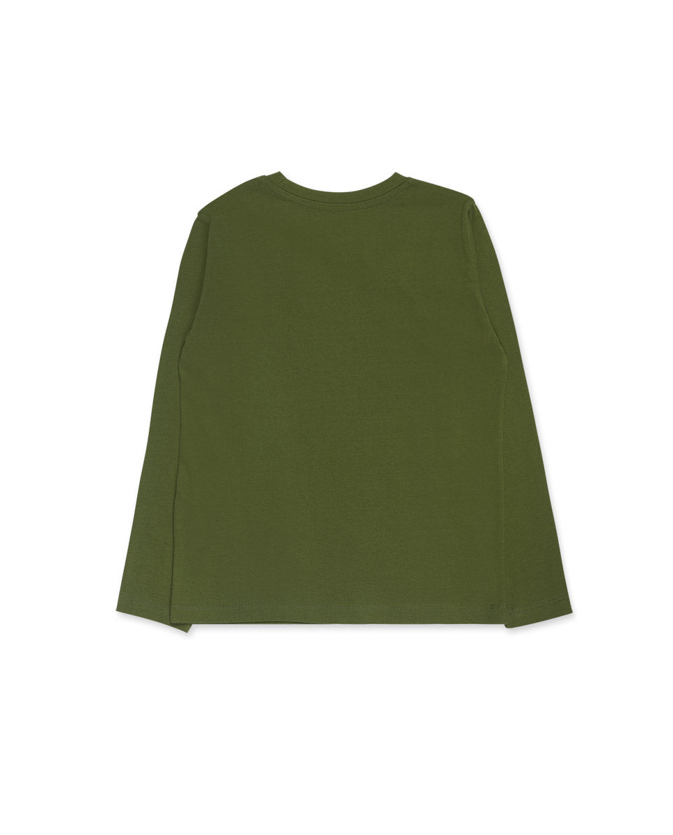 Camiseta punto verde de niño Try New Path