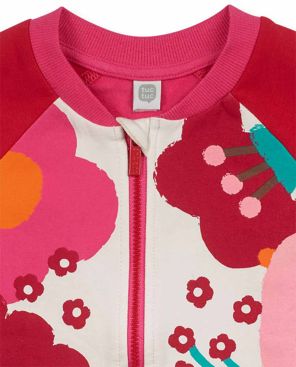 Chaqueta felpa rojo niña Besties