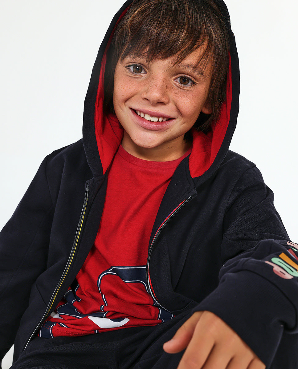 Chaqueta punto negro niño Another Challenge