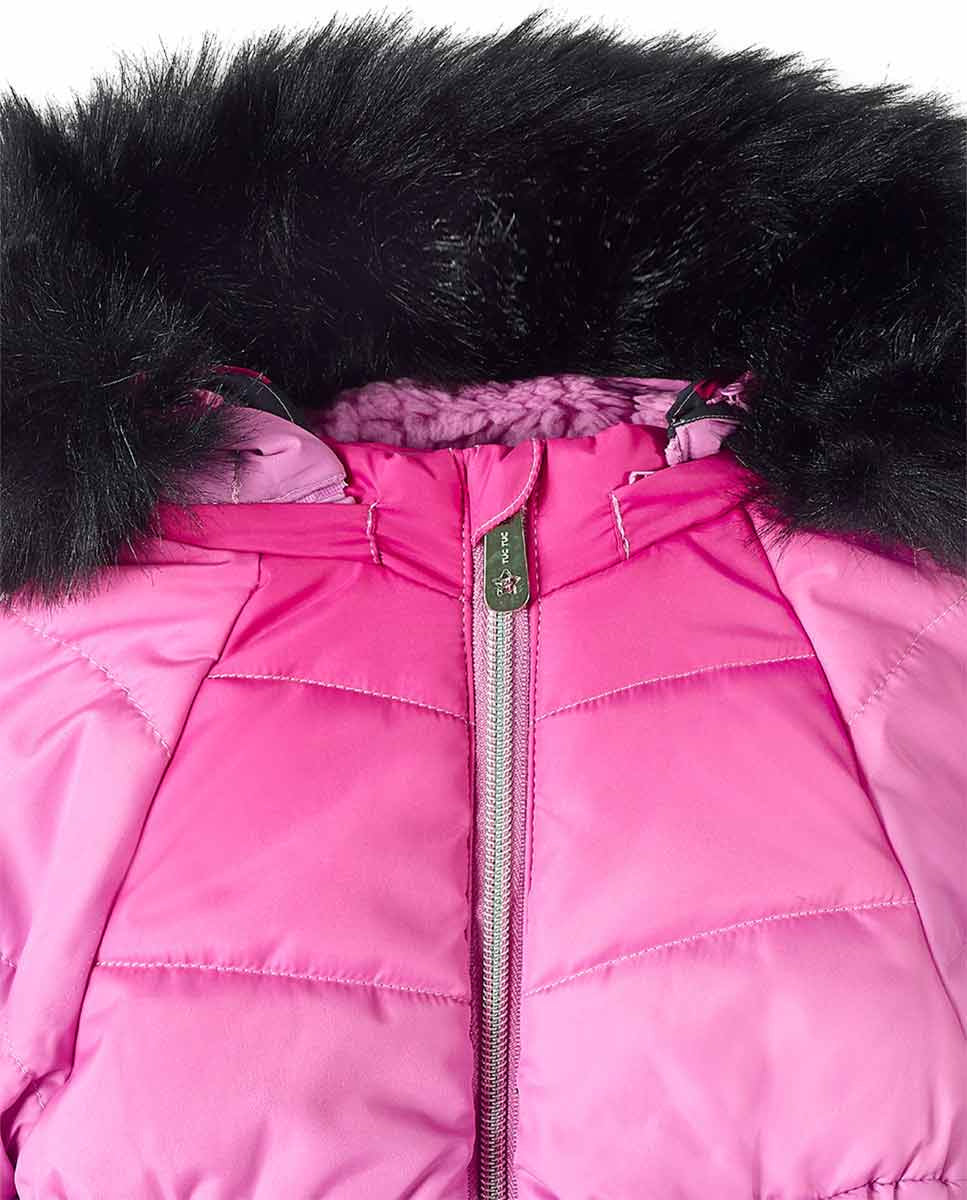 Parka acolchada rosa niña Big Hugs