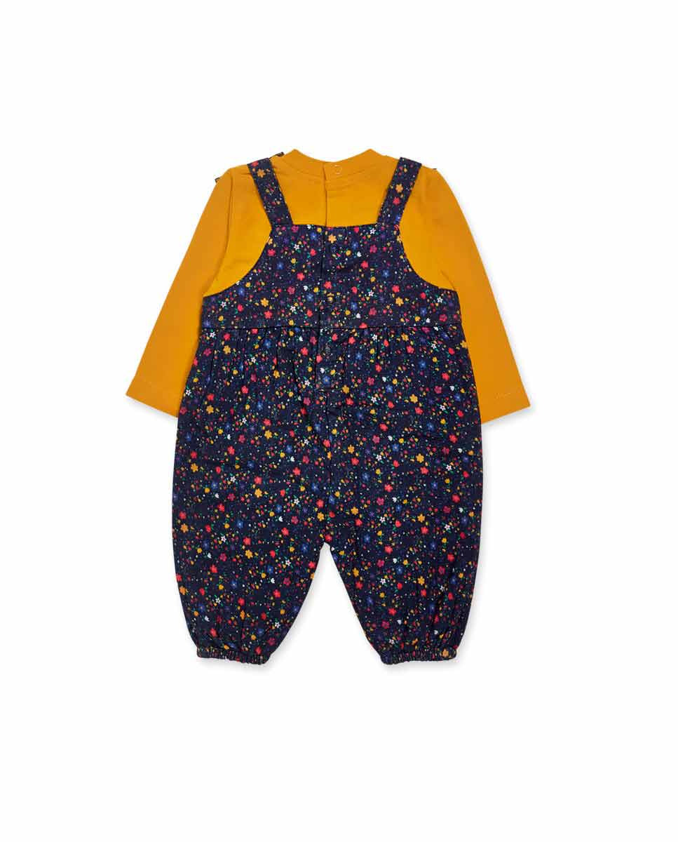 Pelele plana amarillo niña Pugs Life