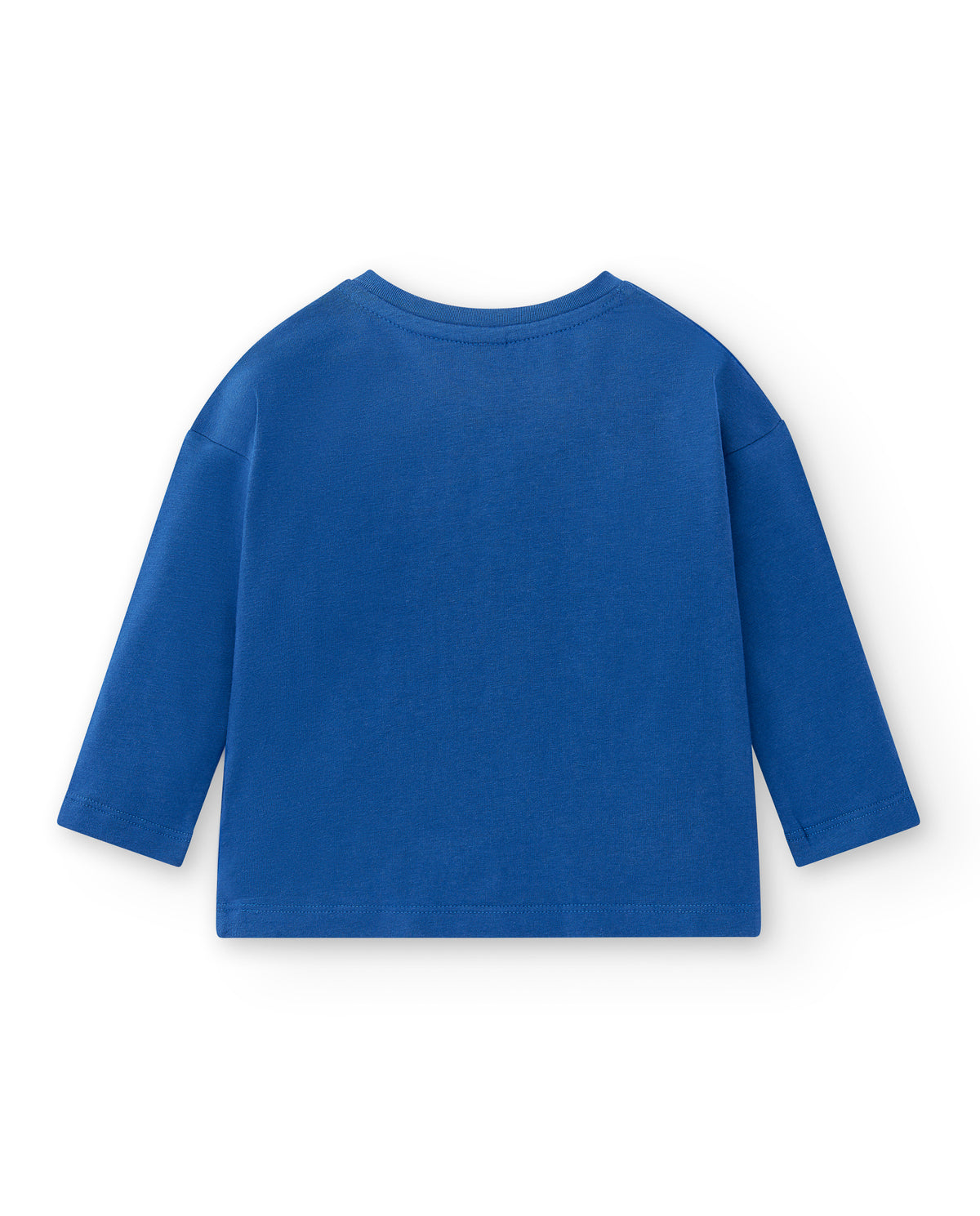 Camiseta punto azul niña Run Sing Jump