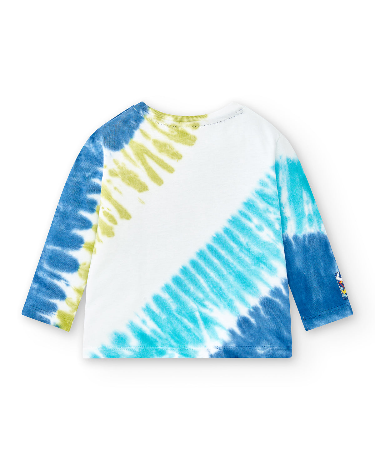 Camiseta larga punto blanco niño Run Sing Jump