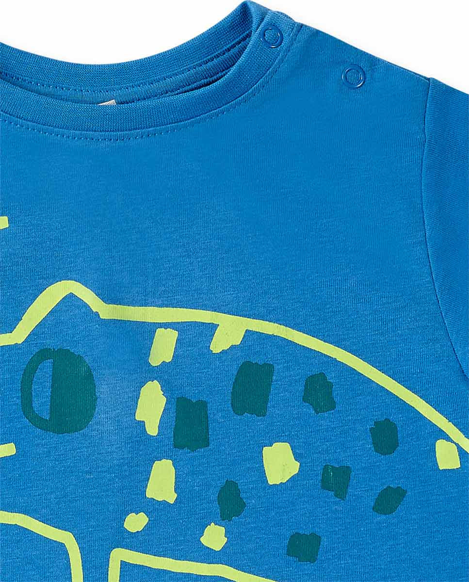 Camiseta punto azul niño Tropadelic