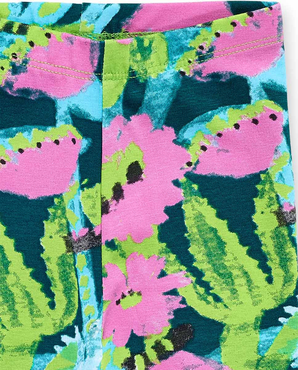 Legging punto verde niña Tropadelic