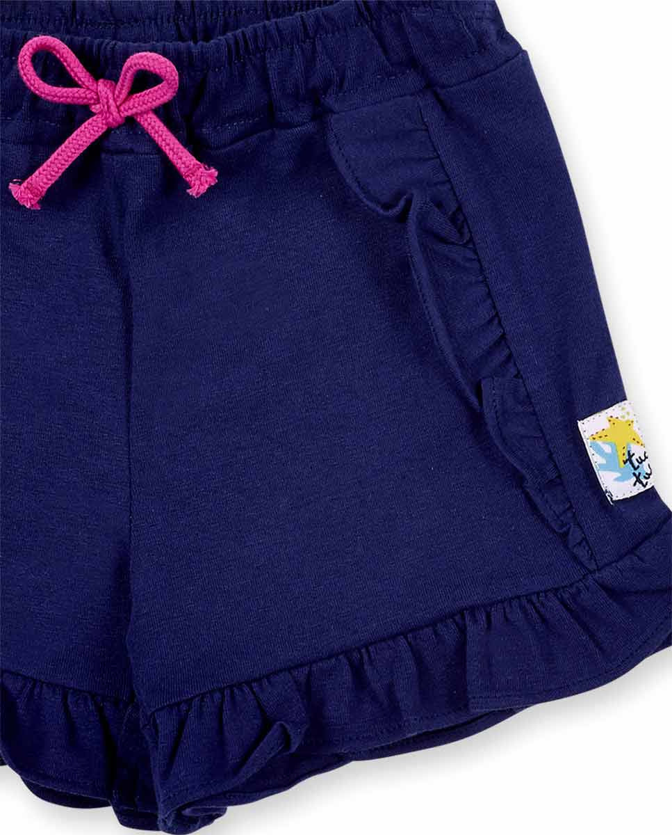 Conjunto punto blanco navy niña Ocean Wonders