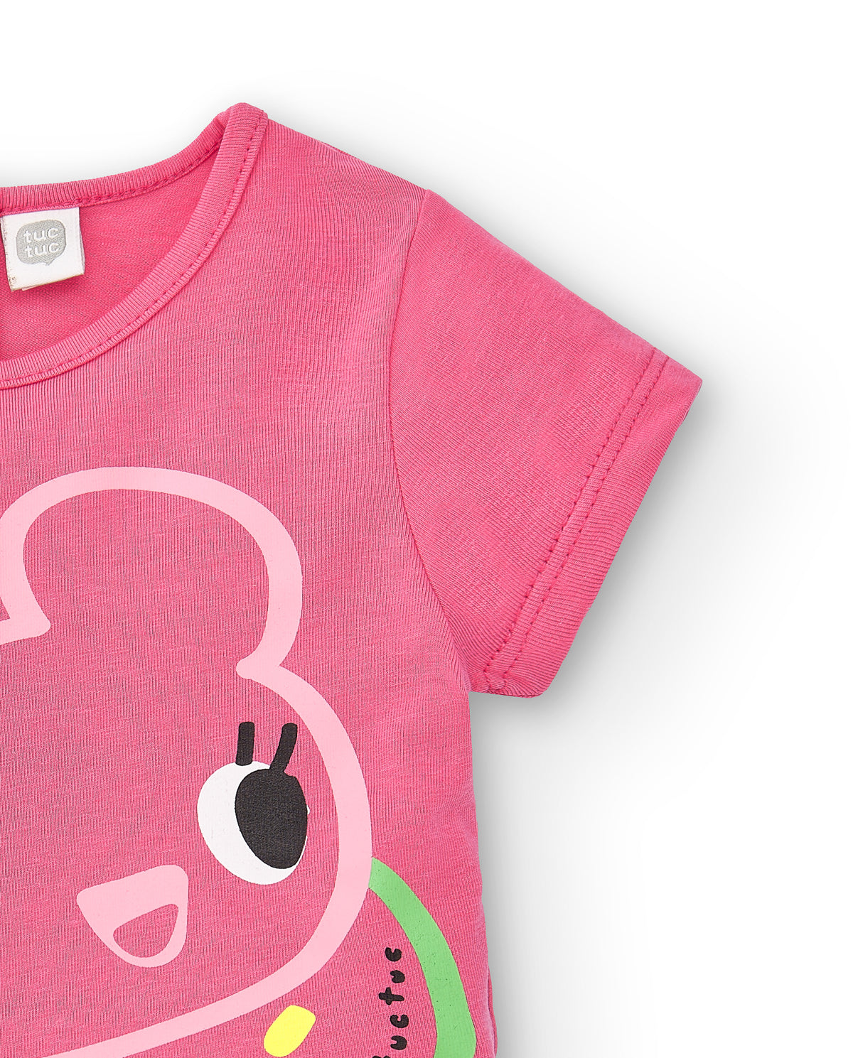 Camiseta punto rosa niña Creamy Ice