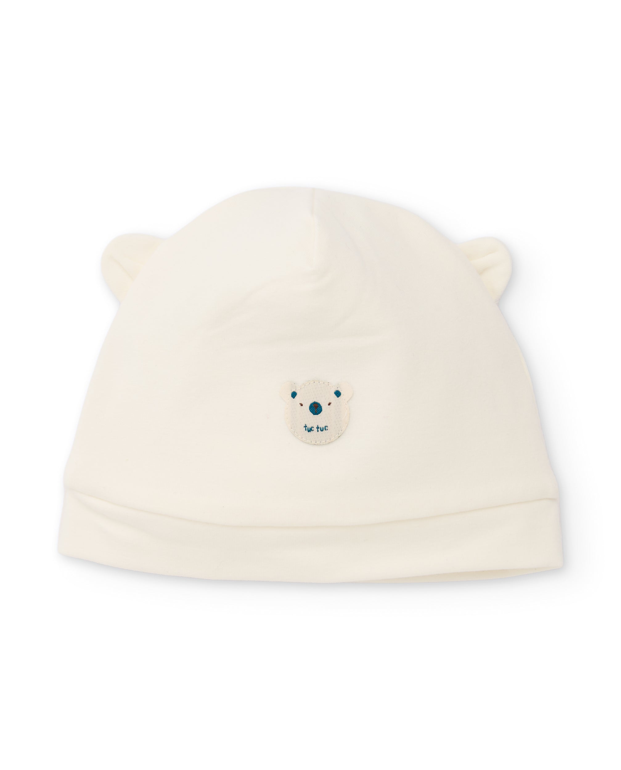 Gorro de bebé de punto con detalles bordados
