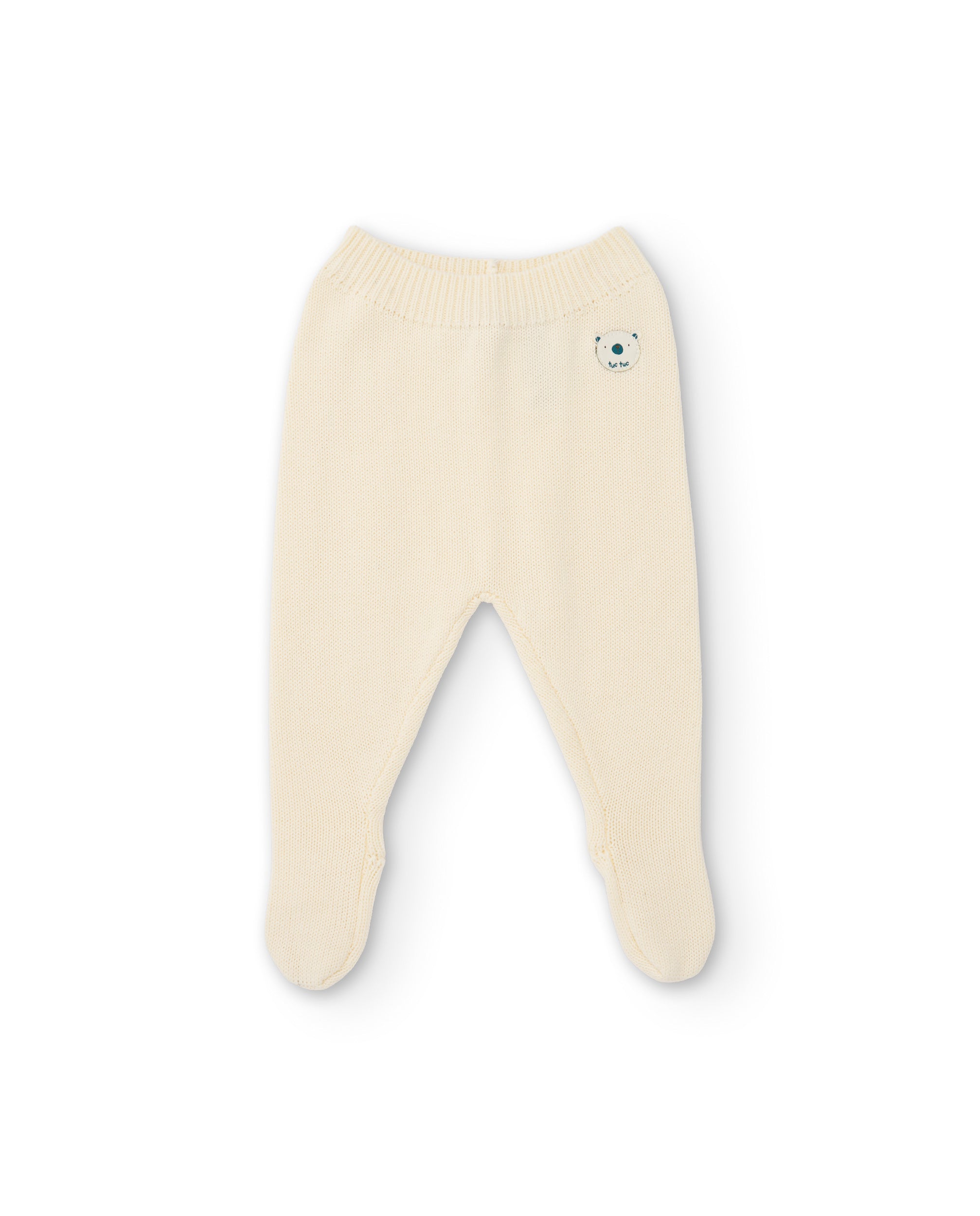 Conjunto de felpa de bebé con detalle de oso