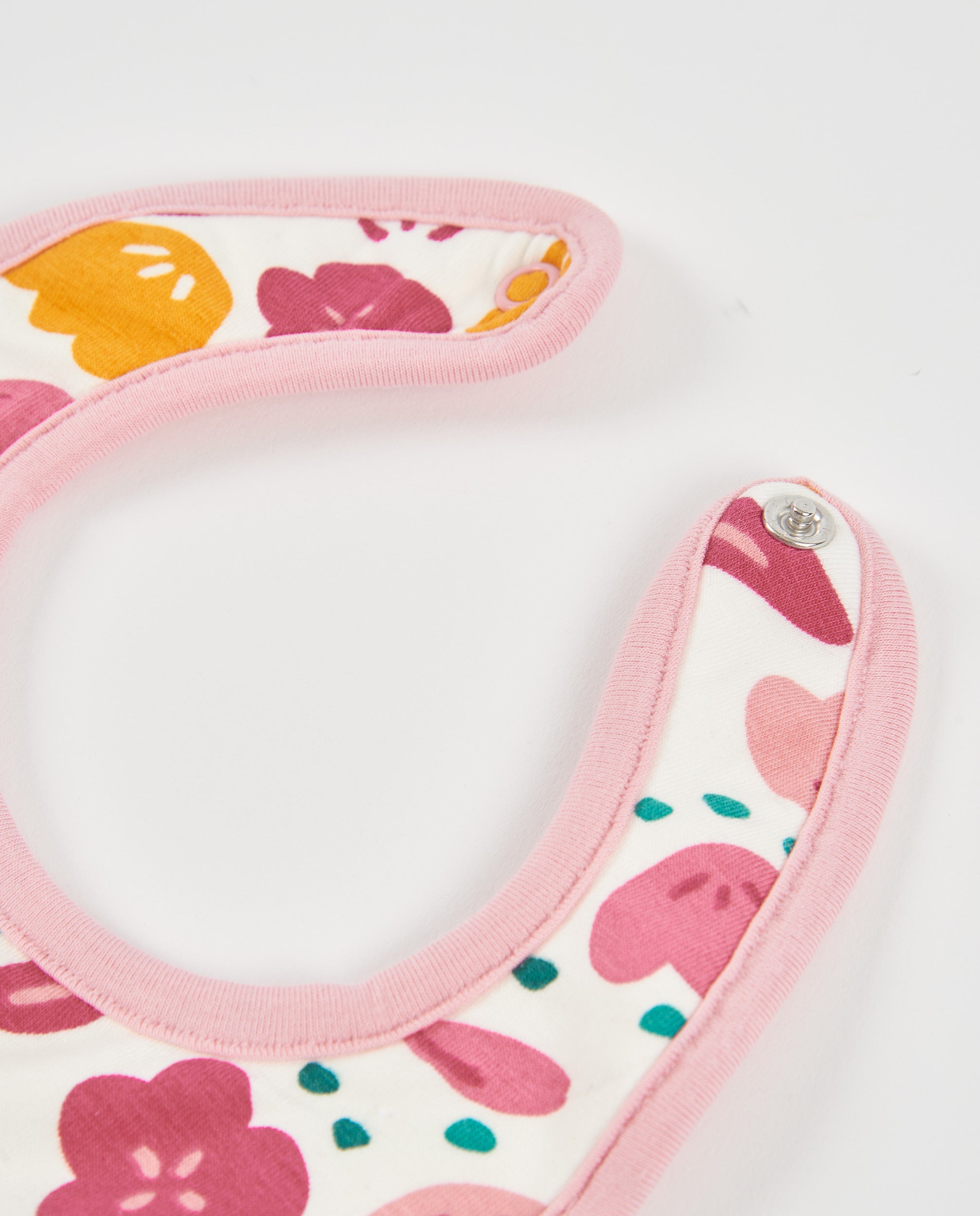 Pack de baberos de bebé con bordados y estampado floral