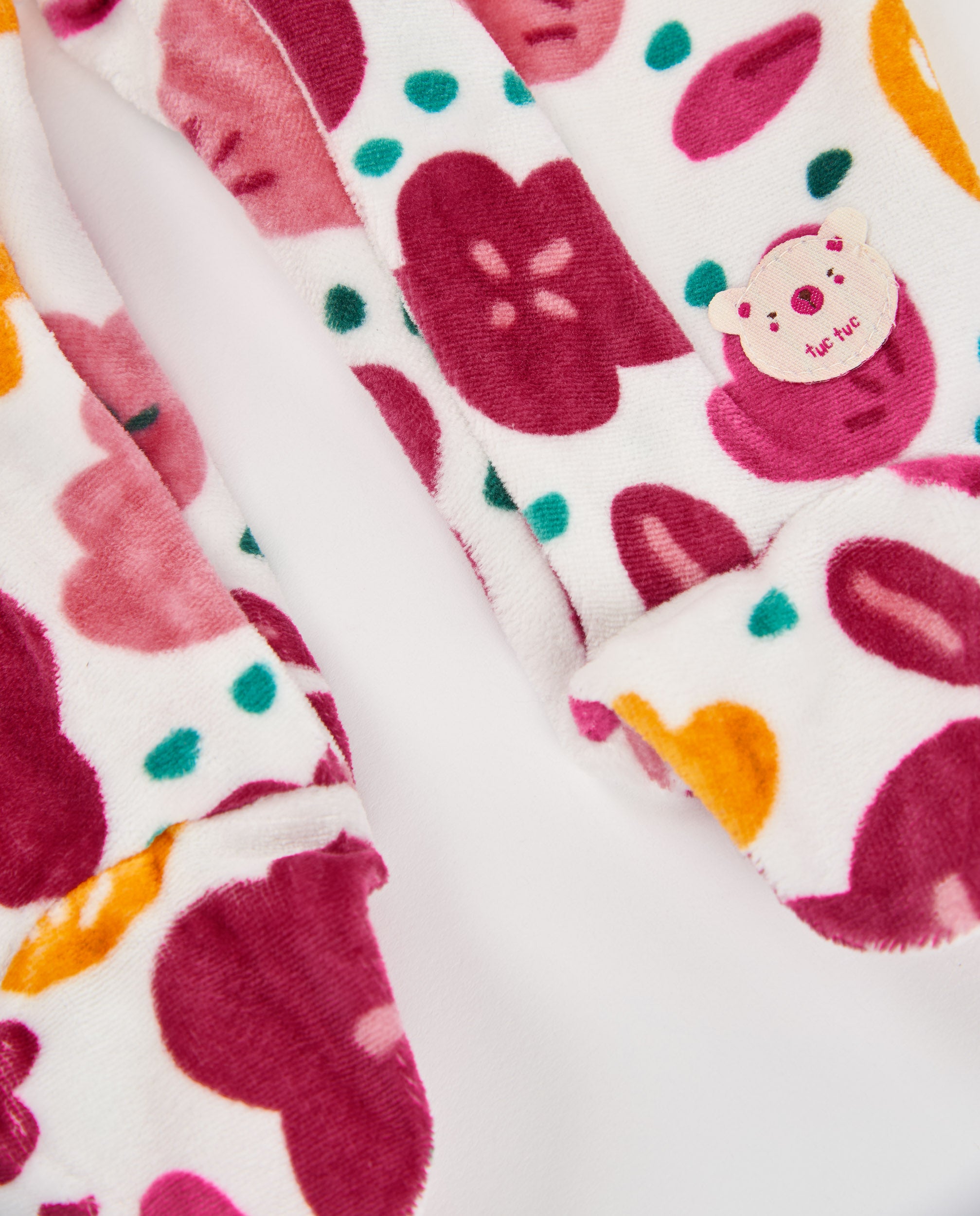 Pelele de punto de bebé con estampado floral