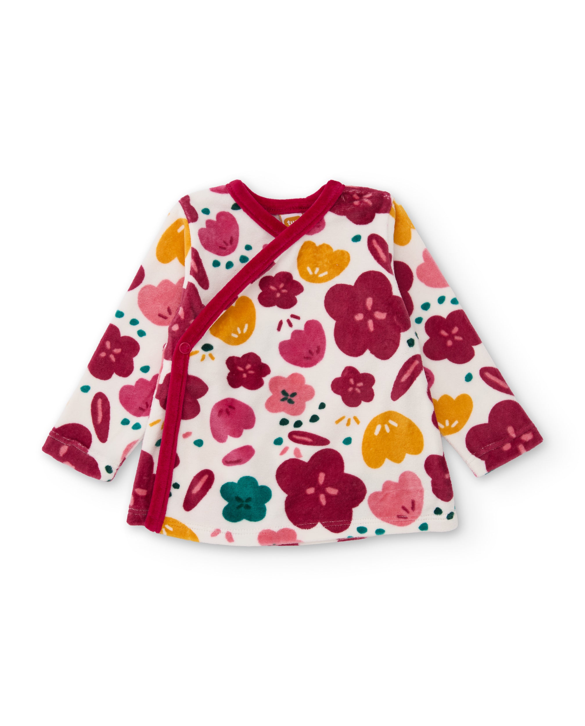Conjunto de punto de bebé con estampado floral
