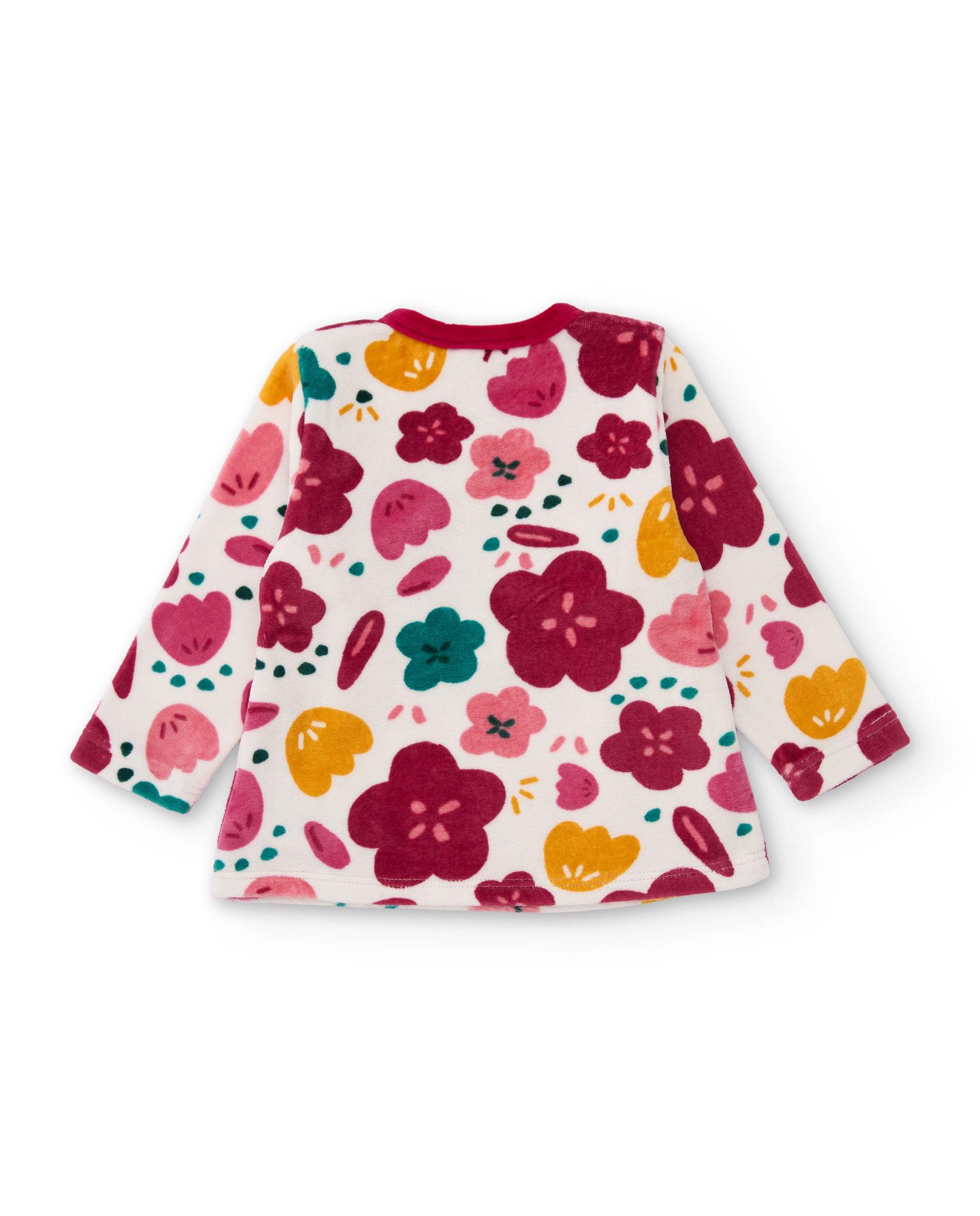 Conjunto de punto de bebé con estampado floral