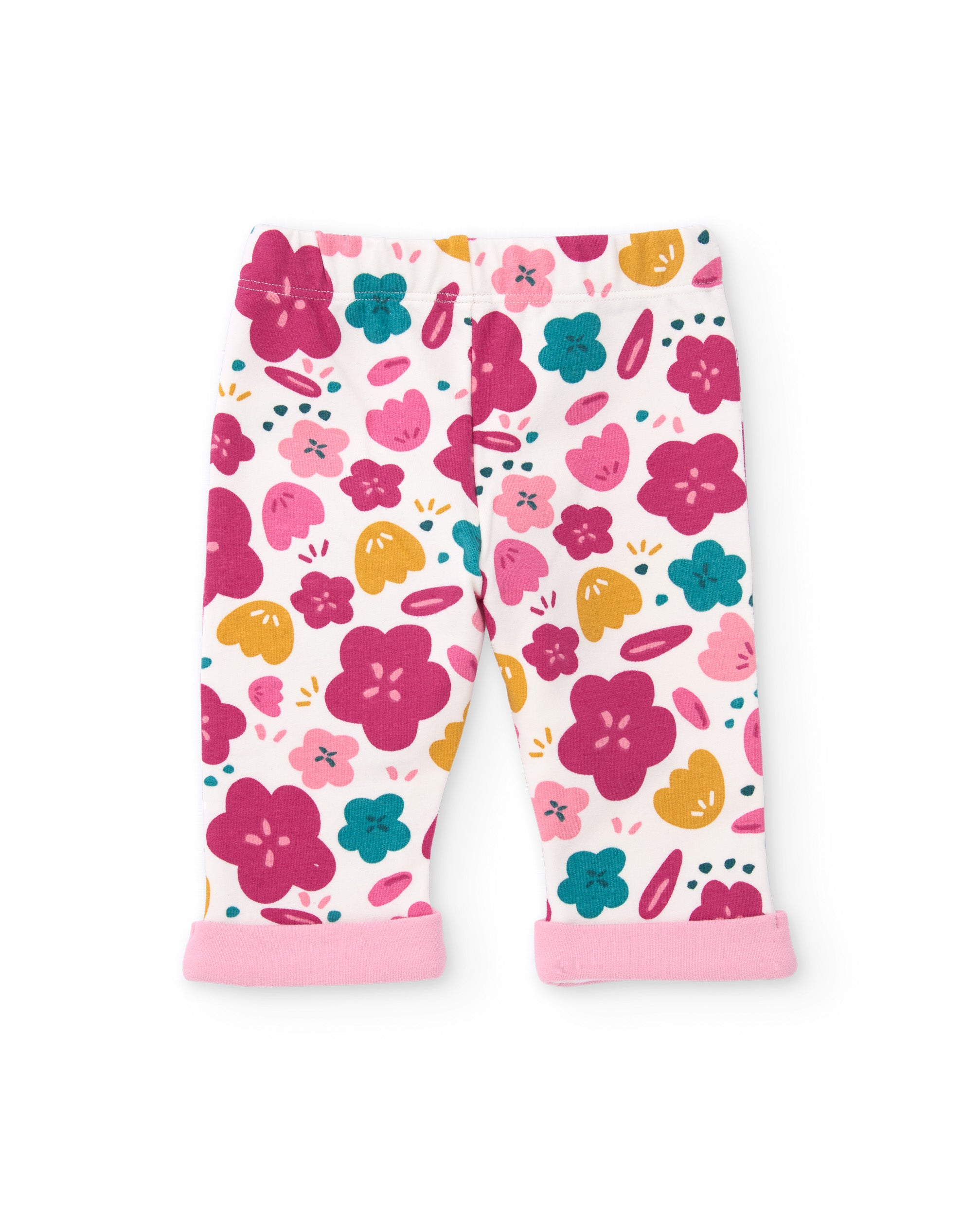 Conjunto de felpa de bebé de tres piezas con detalles bordados